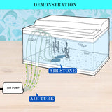 Aquarium Air Pump Oxygen Hydroponic 4 Outlet 670L/H 8W WHITE - Extra Image