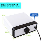 Aquarium Air Pump Oxygen Hydroponic 4 Outlet 670L/H 8W WHITE - Extra Image