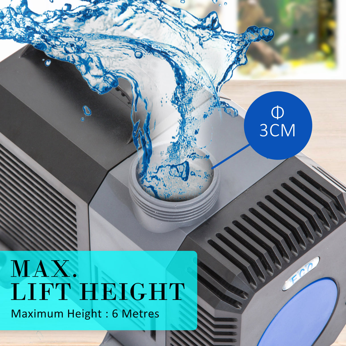 High-Performance 10000L/H Submersible Aquarium & Pond Water Pump