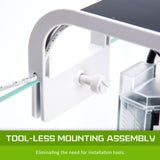 Aquarium Starfire Glass Fish Tank Set Filter Pump 16L - Close-Up Angle