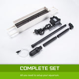 Aquarium Curved Glass RGB LED Fish Tank Set Filter Pump 52L - Extra Image