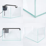 Aquarium Starfire Glass Fish Tank Set Filter Pump 70L - Side View