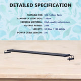 27W Set 2 Aquarium Blue White LED Light for Tank 95-115cm - Extra Image
