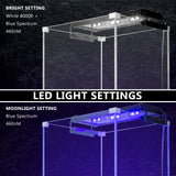 6W Set 2 Aquarium Blue White LED Light for Tank 30-50cm - Side View