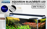 18W Set 2 Aquarium Blue White LED Light for Tank 75-95cm - Front View