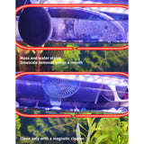 Fish Tank Corner Moss Magnet Scraper Glass Algae Cleaner Magnetic Scrubber GREY - Low Angle