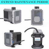 Aquarium Submersible Pond Water Pump 3000L/H 55W 3m - 45-Degree Angle