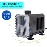 Aquarium Submersible Pond Water Pump 3000L/H 55W 3m - Extra Image