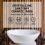 Muriel 41 x 34 x 14.5cm White Ceramic Bathroom Basin Vanity Sink Oval Above Counter Top Mount Bowl - Close-Up Angle