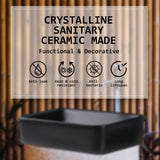Muriel 48 x 37.5 x 13cm Black Ceramic Bathroom Basin Vanity Sink Above Counter Top Mount Bowl - Close-Up Angle