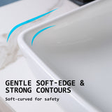 Muriel 60 x 38x 12cm White Ceramic Bathroom Basin Vanity Sink Above Counter Top Mount Bowl - Extra Image