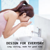 Muriel 40 x 40 x 15.5cm White Ceramic Bathroom Basin Vanity Sink Round Above Counter Top Mount Bowl - Low Angle