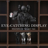 Adjustable Shelves CD DVD Bluray Media Book Storage Cupboard ESPRESSO - Top-Down View
