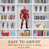 Adjustable Shelves CD DVD Bluray Media Book Storage Cupboard WHITE - Extra Image