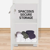 La Bella 88cm White Bathroom Storage Cabinet Drawer Tall Slim - Extra Image