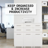 La Bella 88cm White Bathroom Storage Cabinet Drawer Tall Slim - Extra Image