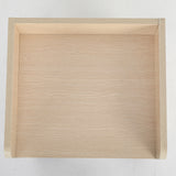 Bedside Table Side Storage Cabinet Nightstand Bedroom 1 Drawer 2 Shelf LARK OAK - Top-Down View