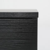 Bedside Table Side Storage Cabinet Nightstand Bedroom 1 Drawer 1 Shelf ELLA - BLACK - Extra Image