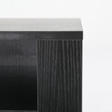 2X Bedside Table Side Storage Cabinet Nightstand Bedroom 2 Drawer 1 Shelf ZURI BLACK