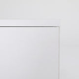 Bedside Table Side Storage Cabinet Nightstand Bedroom 2 Drawer Legs ETTA WHITE