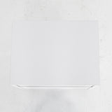 Bedside Table 2 Drawer Wood Leg Storage Cabinet Nightstand KIYO WHITE - Side View