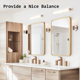 Wall Mirror Rectangular Aluminum Frame Bathroom 60x80cm GOLD - Extra Image
