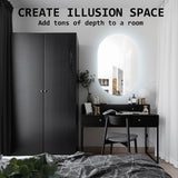2 Set LED Wall Mirror Oval Anti-Fog Bathroom 50x75cm - Extra Image