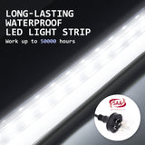 2 Set LED Wall Mirror Round Anti-Fog Bathroom 50cm - Close-Up Angle