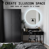 LED Wall Mirror Round Anti-Fog Bathroom 80cm - Extra Image