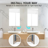 La Bella Oak Bathroom Mirror Cabinet Wall Single Door Shaving Storage 45 x 72 cm - Extra Image