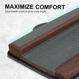 Lap Desk Laptop Stand Phone Tablet Holder Mousepad Cushioned Lapdesk IRON GREY OAK - Close-Up Angle