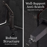 Storage Ottoman Stool Arm Bench Seat 132cm Velvet BLACK