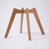 2X Retro Dining Cafe Chair Padded Seat BLACK - Close-Up Angle