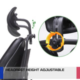 Ergonomic Korean Office Chair SUPERB BLACK - Close-Up Angle