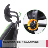 Ergonomic Korean Office Chair SUPERB GREEN - Close-Up Angle