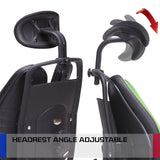 Ergonomic Korean Office Chair SUPERB GREEN - Low Angle