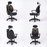 Ergonomic Korean Office Chair SUPERB GREY - Side View