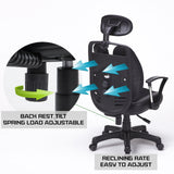 Ergonomic Korean Office Chair SUPERB GREY - Rear View