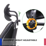 Ergonomic Korean Office Chair SUPERB GREY - Close-Up Angle