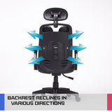 Ergonomic Korean Office Chair SUPERB GREY - Extra Image