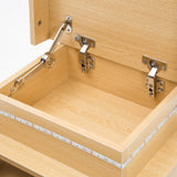 2X Bedside Table 3 Drawers RGB LED Bedroom Cabinet Nightstand Gloss GLORY OAK
