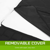 Lounge Couch Sofa Bed Double Seat Leather GEMINI BLACK - Extra Image