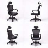 Ergonomic Korean Office Chair CHILL BLACK - Side View
