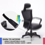Ergonomic Korean Office Chair CHILL BLACK - 45-Degree Angle