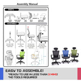 Ergonomic Korean Office Chair CHILL BLACK - Extra Image