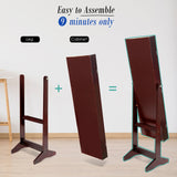 Mirror Jewellery Cabinet Storage Organiser LUVO 146cm WALNUT - Extra Image