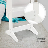 Mirror Jewellery Cabinet Storage Organiser LUVO 146cm WHITE - Top-Down View