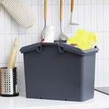 2 Set Stackable Multipurpose Laundry Basket Dark Grey - Low Angle