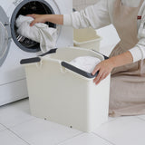 2 Set Stackable Multipurpose Laundry Basket Ivory - Top-Down View