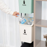 2 Set Stackable Multipurpose Laundry Basket Ivory - Rear View